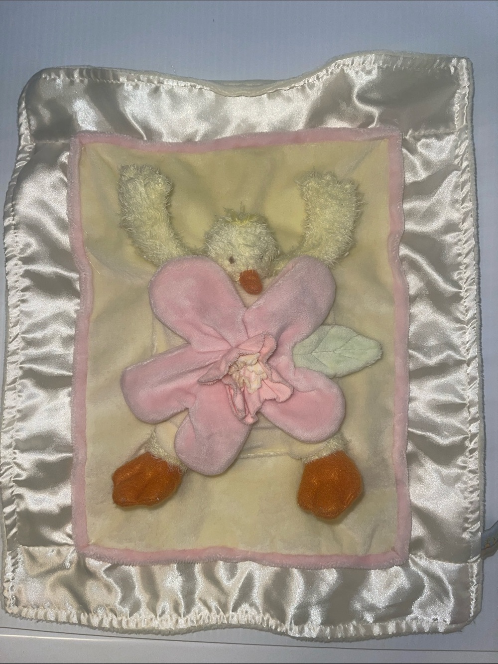 Bunnies by the Bay ducky rattle lovey